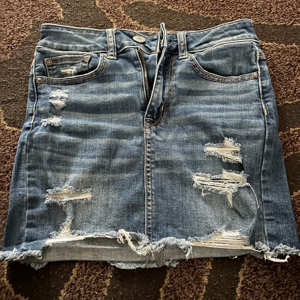 American Eagle Mini Jean Skirt 0